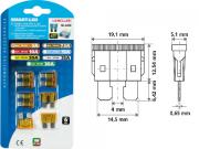 Fusibile standard ATO  5A   con LED di guasto   6 pz 