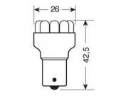 Lampadina LED   PY21W   Arancio