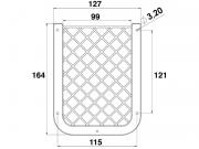 Rete a tasca da pannello   127x164 mm