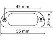 Luce targa 4 LED   universale