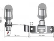 Fix 5   Perno con spinotto  DIN per lampade rotanti