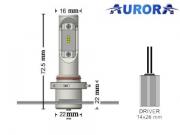 Lampade HB4 9006 LED   Aurora G10J Lumileds ZES