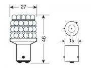 Lampada Multi LED   Arancio PY21W