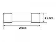 Fusibile vetro 5x20   assortiti   10 pz 