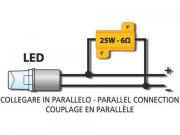 Resistenza lampade LED   6 Ohm   25Watt