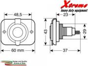 Modular Socket    Presa 12V   24V DIN Hella