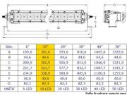Barra LED S1    30 cm   Heavy Duty    50W   4900 lm